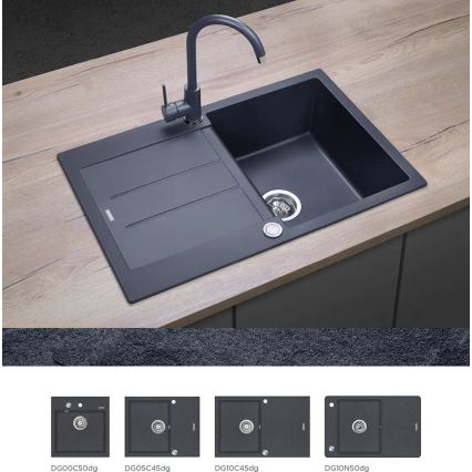 Concept BDG3334DG - Keittiöhana 33,5 cm graniitti/tummanharmaa