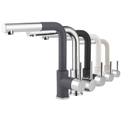 Concept BDG4527DG - Keittiöhana ulosvedettävällä suihkupäällä 26,9 cm graniitti/tummanharmaa