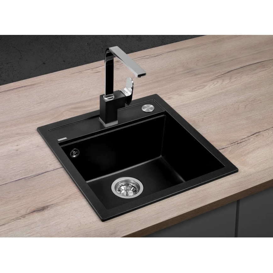 Concept DG00C50BC - Keittiöallas CUBIS 49x51 cm graniitti/musta