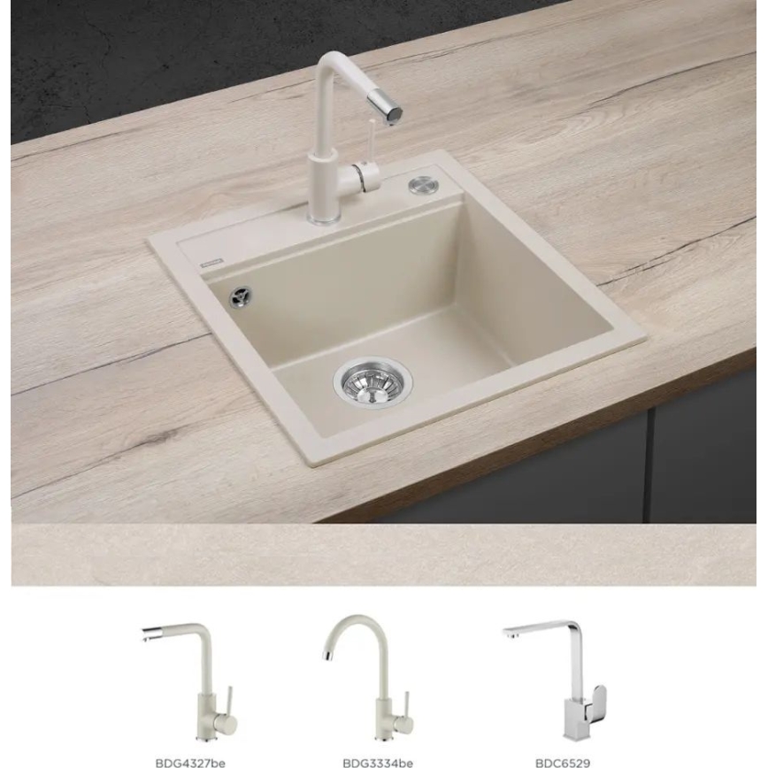 Concept DG00C50BE - Keittiöallas CUBIS 49x51 cm graniitti/beige