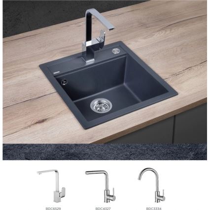 Concept DG00C50DG - Keittiöallas CUBIS 49x51 cm graniitti/ tummanharmaa