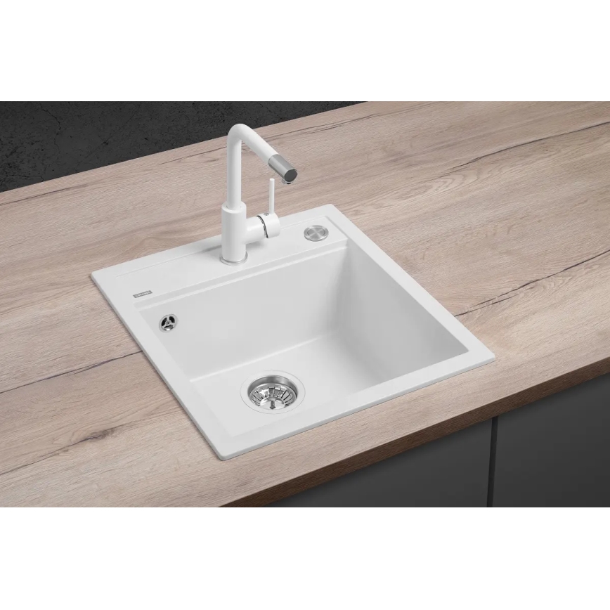 Concept DG00C50WH - CUBIS-keittiöallas 49x51 cm graniitti/valkoinen