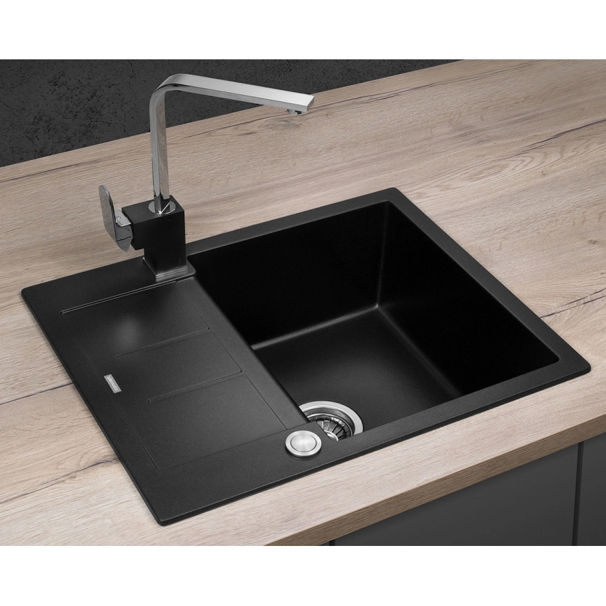 Concept DG05C45BC - Keittiöallas CUBIS 50x62 cm graniitti/musta