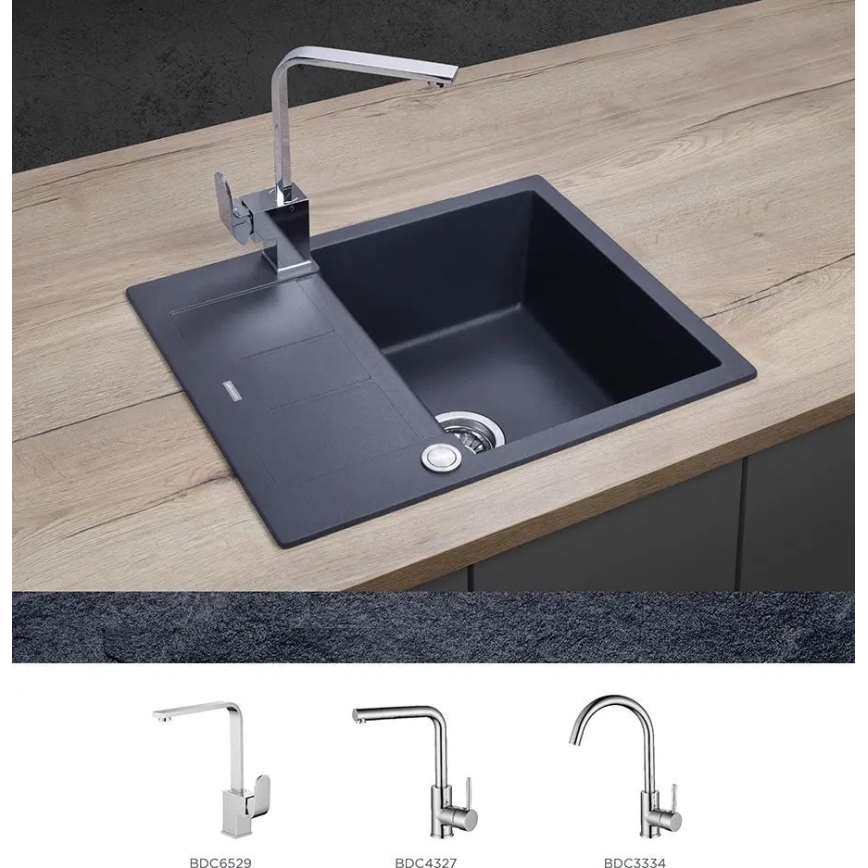 Concept DG05C45DG - Keittiöallas CUBIS 50x62 cm graniitti/tummanharmaa