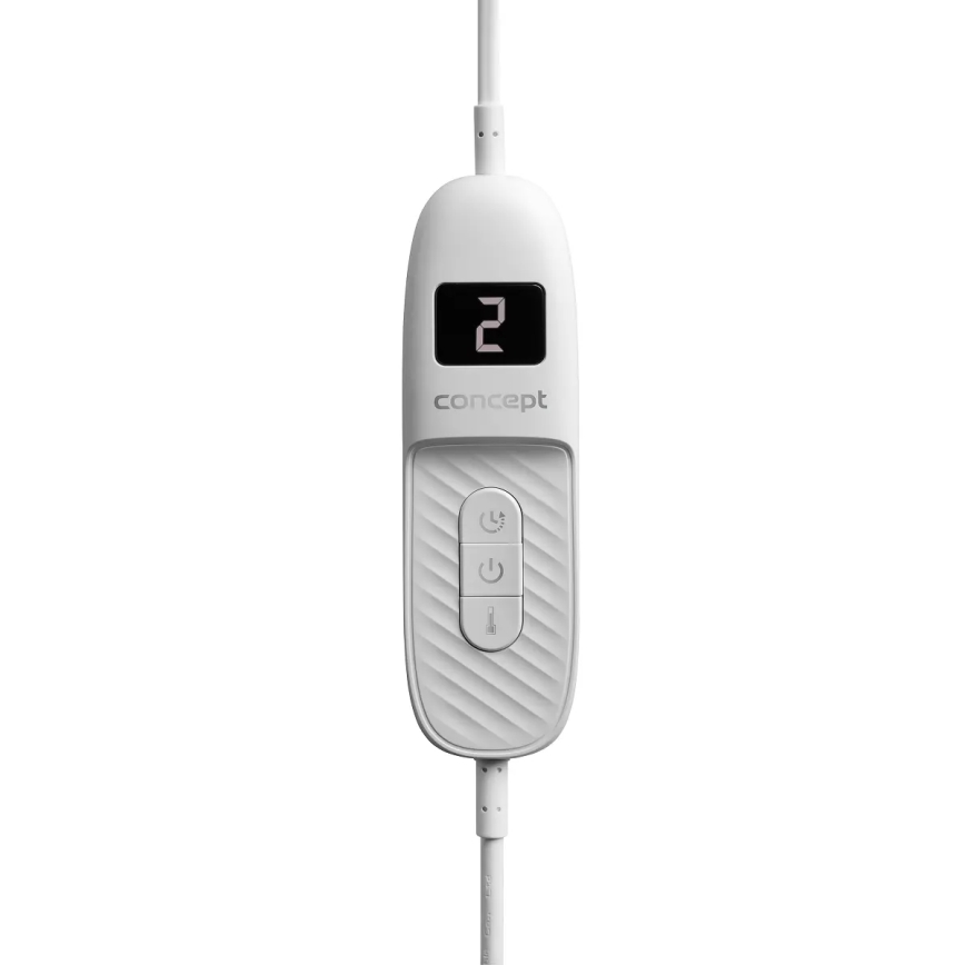 Concept DV7420 - Sähköinen lämpöpeitto 160W/230V 180x130 cm harmaa/valkoinen