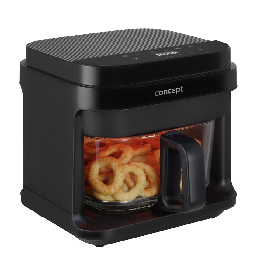 Concept FR5500 - Air Fryer GLASS & FAST 5,5 l 1200W/230V musta