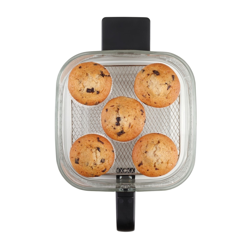 Concept FR5500 - Air Fryer GLASS & FAST 5,5 l 1200W/230V musta