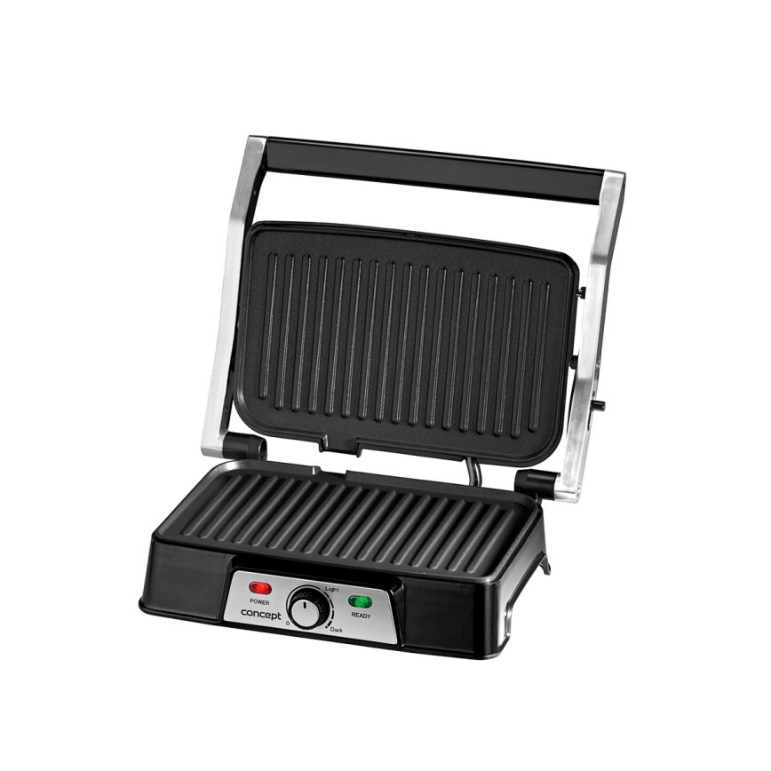 Concept ge2005 - Kontaktigrilli 1500W/230V ruostumaton/musta