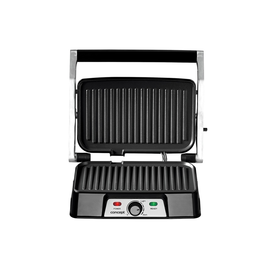 Concept ge2005 - Kontaktigrilli 1500W/230V ruostumaton/musta