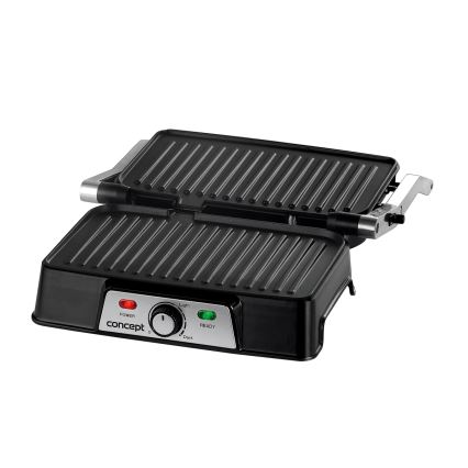 Concept ge2005 - Kontaktigrilli 1500W/230V ruostumaton/musta