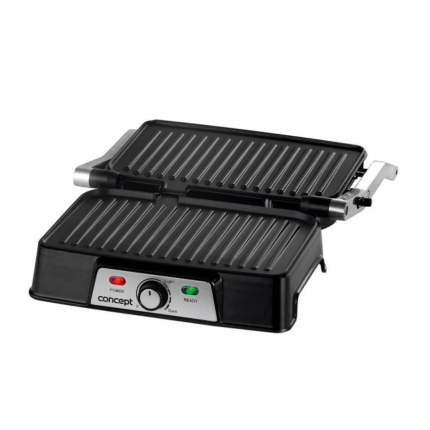 Concept ge2005 - Kontaktigrilli 1500W/230V ruostumaton/musta