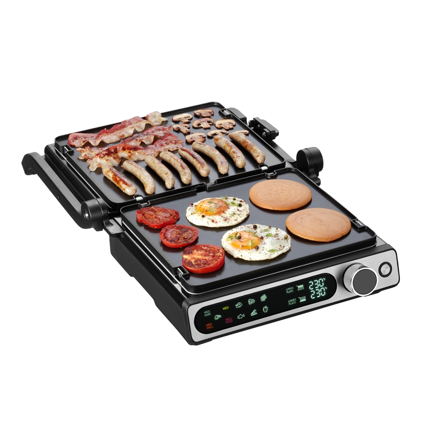 Concept ge3500 - Kontaktigrilli lämpötila-anturilla 2000W/230V musta