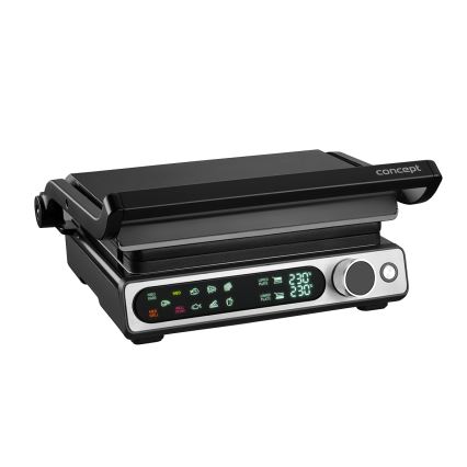 Concept ge3500 - Kontaktigrilli lämpötila-anturilla 2000W/230V musta