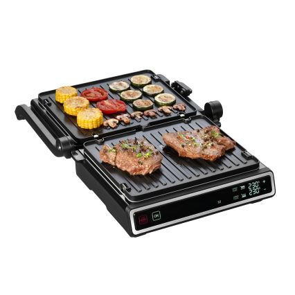 Concept ge3550 - Kontaktigrilli lämpötila-anturilla 2000W/230V musta