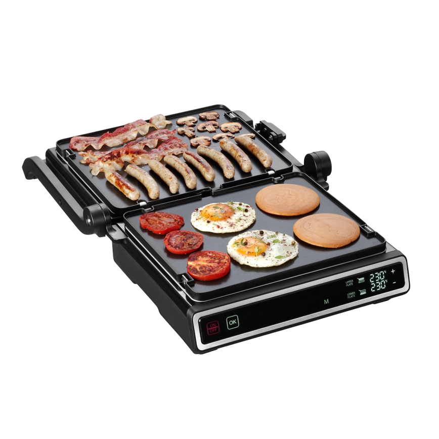 Concept ge3550 - Kontaktigrilli lämpötila-anturilla 2000W/230V musta