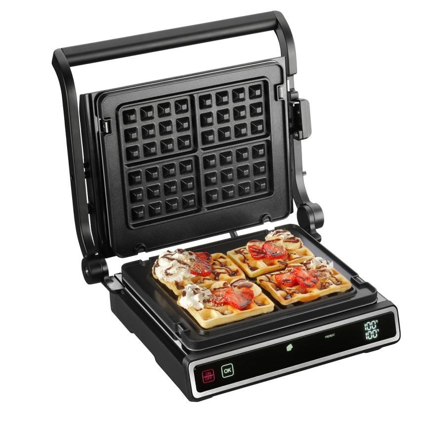 Concept ge3550 - Kontaktigrilli lämpötila-anturilla 2000W/230V musta