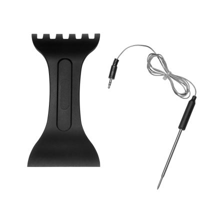 Concept ge3600 - Kontaktigrilli lämpötila-anturin kanssa GLASS 2000W/230V musta