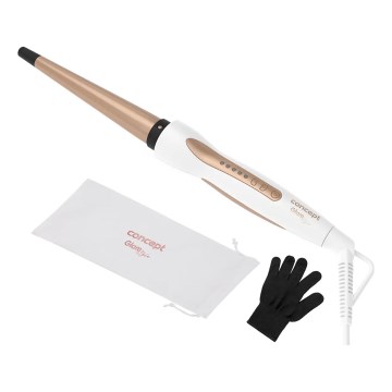 Concept KK2125 - Kartiokiharrin GLAM STYLE 42W/230V valkoinen/ruusukulta