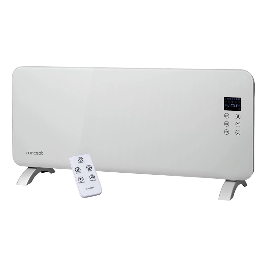Concept KS4000 - Sähköinen suoralämmitin/konvektori 1000/2000 W IP24 valkoinen + kaukosäädin