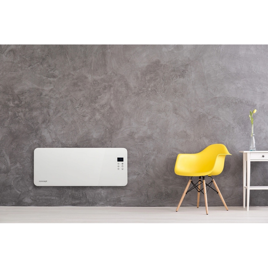Concept KS4000 - Sähköinen suoralämmitin/konvektori 1000/2000 W IP24 valkoinen + kaukosäädin