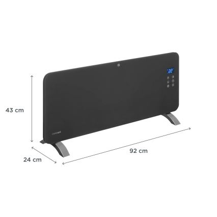 Concept KS4100 - Älykäs suora sähkölämmitin/konvektori 1000/2000W Wi-Fi IP24 harmaa