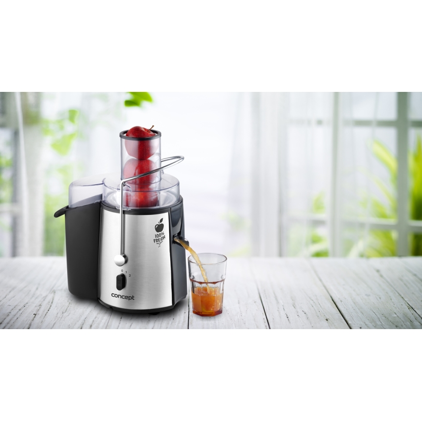 Concept LO7026 - Keskipakoismehupuristin 1000W/230V musta/ruostumaton