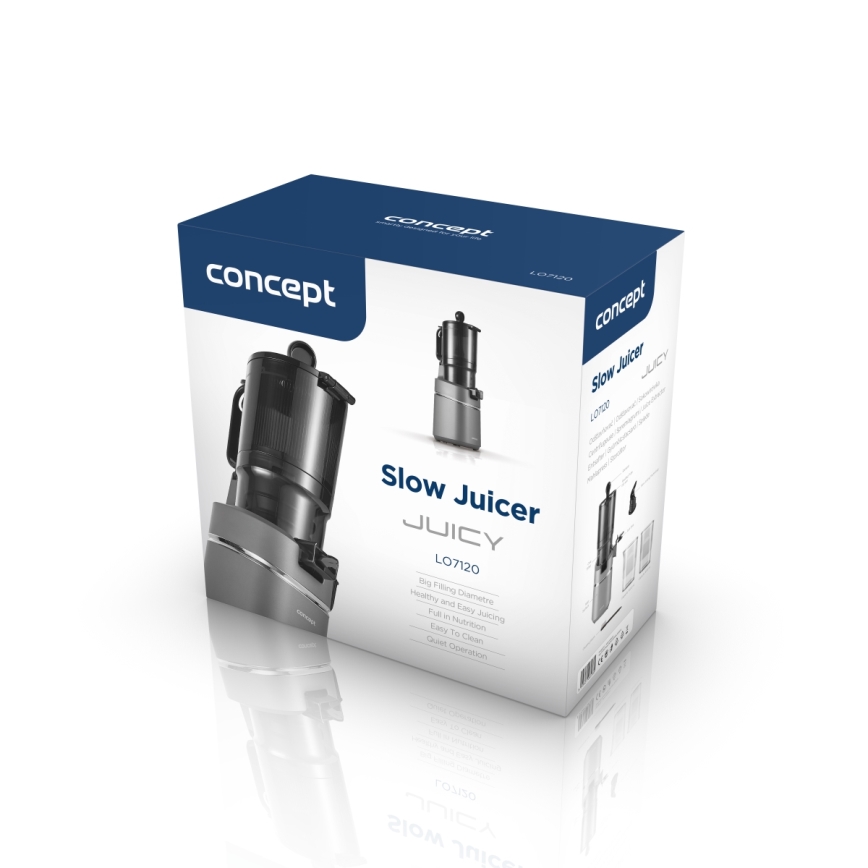 Concept LO7120 - Hidas mehupuristin JUICY 250W/230V harmaa