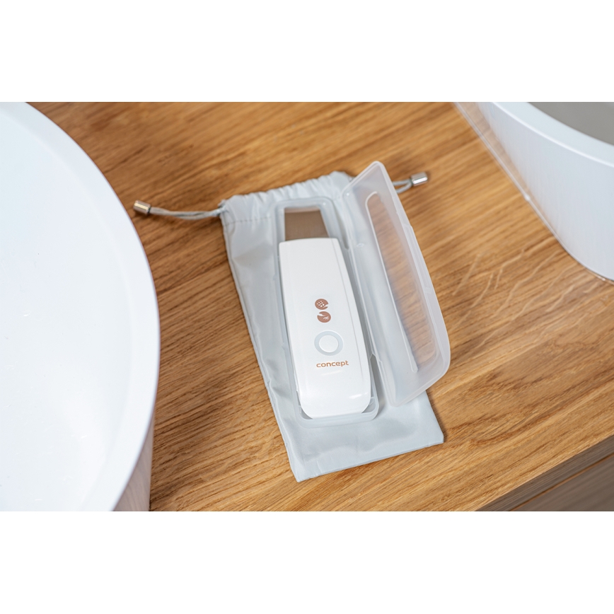 Concept PO2030 - Kosmeettinen ultraäänislastalla PERFECT SKIN 2,5W/5V USB 600 mAh valkoinen