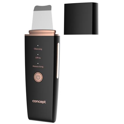 Concept PO2060 - Kosmeettinen ultraäänislastalla PERFECT SKIN 3,5W/5V USB 500 mAh IPX6 musta