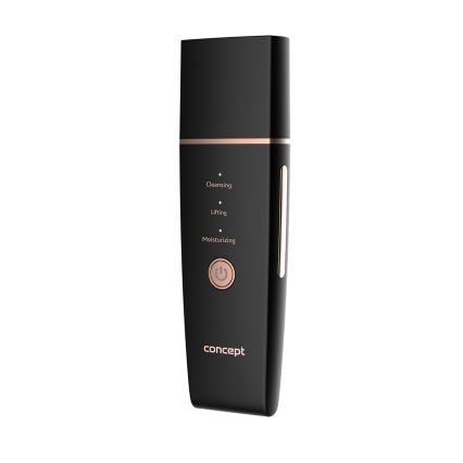 Concept PO2060 - Kosmeettinen ultraäänislastalla PERFECT SKIN 3,5W/5V USB 500 mAh IPX6 musta