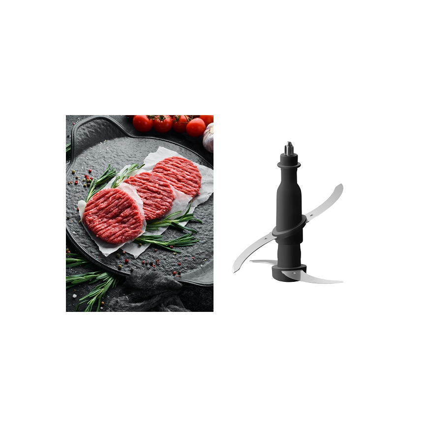Concept RM3300 - Keittiörobotti raastimella 1000W/230V musta/ruostumaton