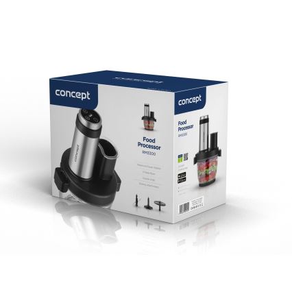 Concept RM3300 - Keittiörobotti raastimella 1000W/230V musta/ruostumaton