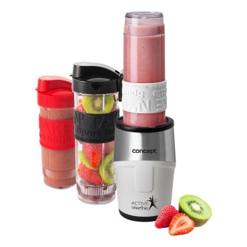 Concept SM3380 - Smoothie blenderi lisävarusteiden kanssa ACTIVE SMOOTHIE 500W/230V valkoinen