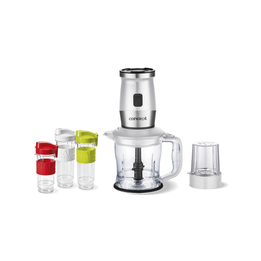 Concept SM3391 - Smoothie blenderi lisävarusteiden kanssa 700W/230V valkoinen