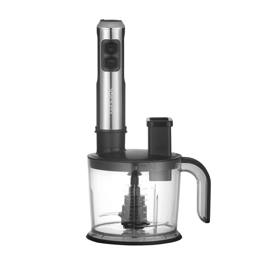 Concept TM5500 - Sauvasekoitin lisävarusteiden kanssa 1500W/230V musta/ruostumaton