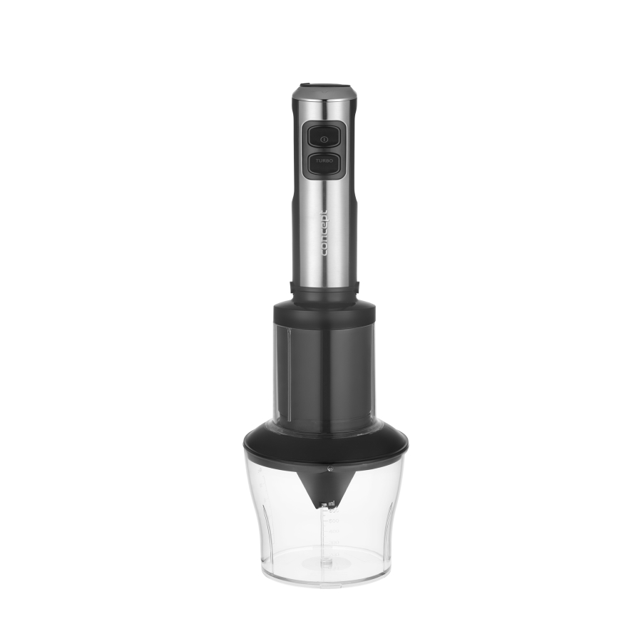 Concept TM5510 - Sauvasekoitin lisävarusteiden kanssa 1500W/230V musta/ruostumaton
