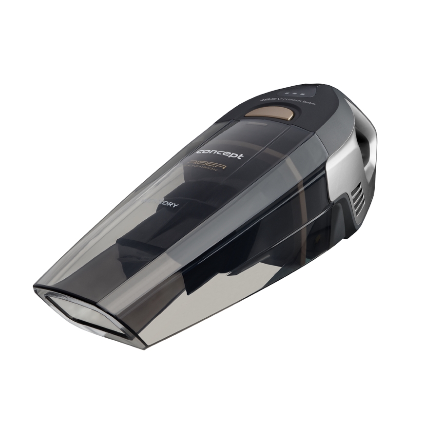 Concept VP4353-Käsi-imuri WET & DRY RISER EXTENSION 110W/18,5V 2200 mAh musta