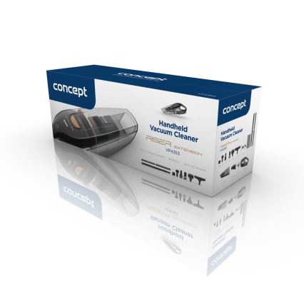 Concept VP4353-Käsi-imuri WET & DRY RISER EXTENSION 110W/18,5V 2200 mAh musta