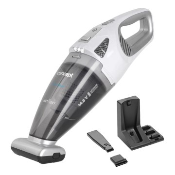 Concept VP4370 - Käsi-imuri WET & DRY PERFECT CLEAN 90W/14,8V 2200 mAh valkoinen