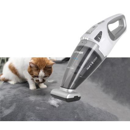 Concept VP4370 - Käsi-imuri WET & DRY PERFECT CLEAN 90W/14,8V 2200 mAh valkoinen