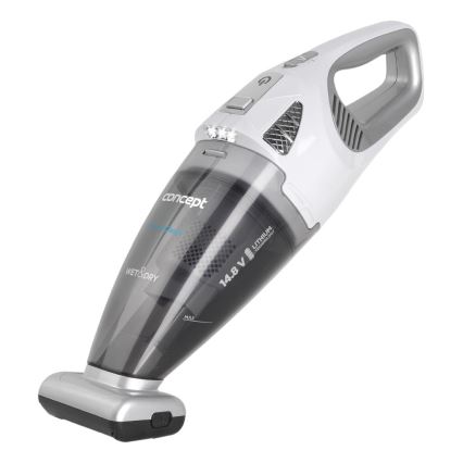 Concept VP4370 - Käsi-imuri WET & DRY PERFECT CLEAN 90W/14,8V 2200 mAh valkoinen