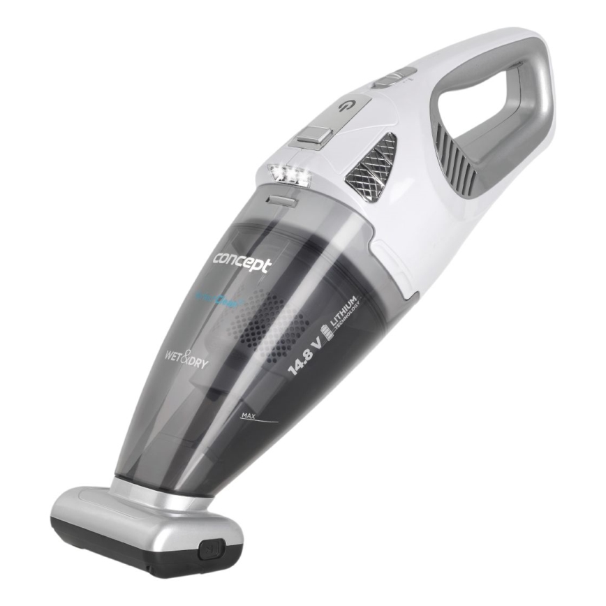 Concept VP4370 - Käsi-imuri WET & DRY PERFECT CLEAN 90W/14,8V 2200 mAh valkoinen