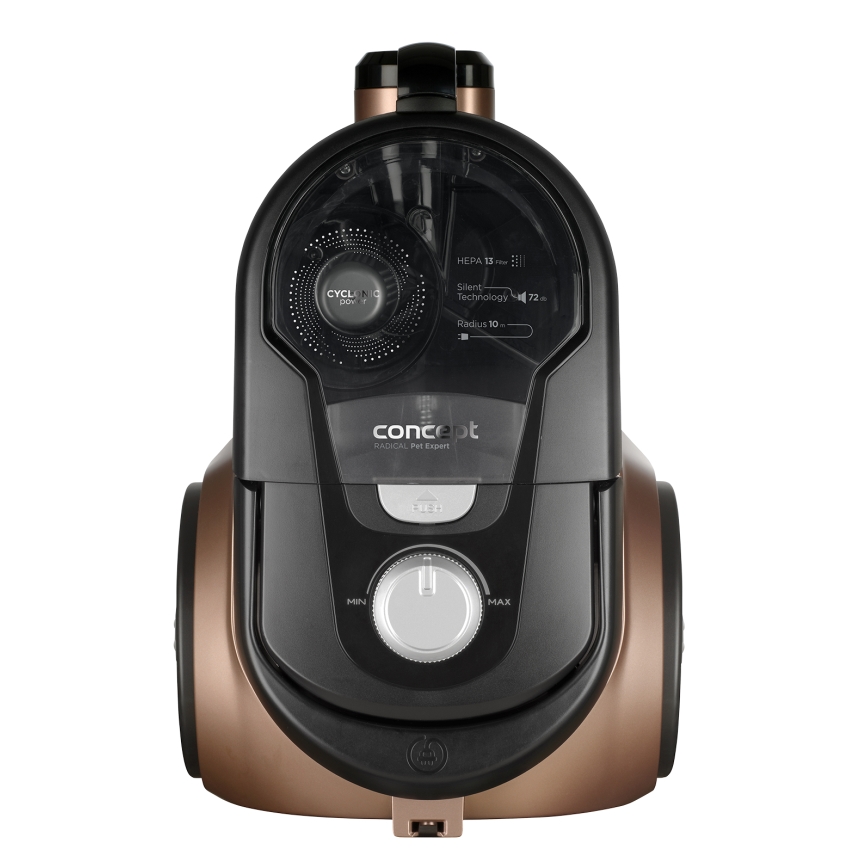 Concept VP5240N - Pussiton pölynimuri 4A RADICAL PET EXPERT 2,5 l 800W/230V pronssi