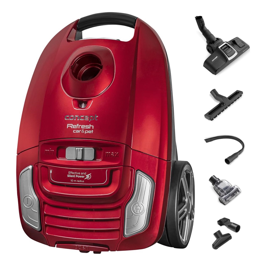 Concept VP8224 - Pussi-imuri REFRESH CAR&PET 3,5 l 700W/230V punainen