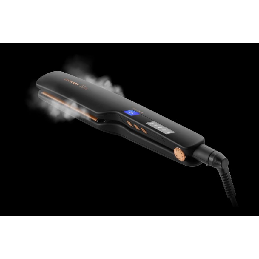 Concept VZ6010 - Höyrysuoristin LED-näytöllä ELITE STEAM BOOST 54W/230V musta