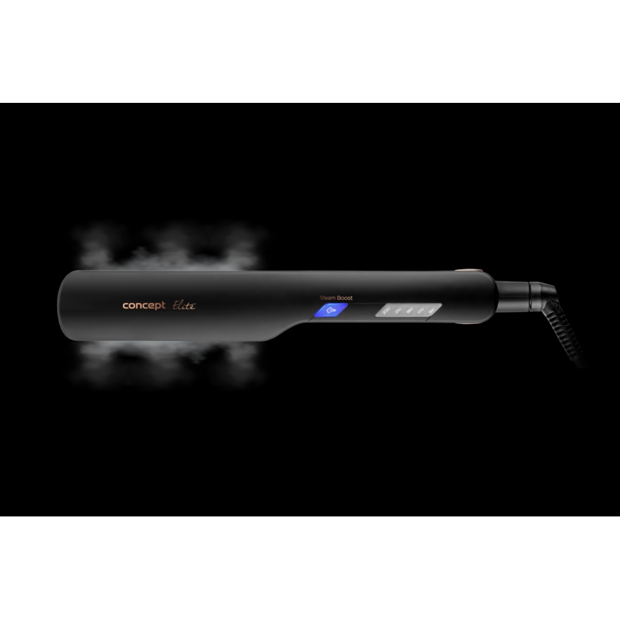 Concept VZ6010 - Höyrysuoristin LED-näytöllä ELITE STEAM BOOST 54W/230V musta