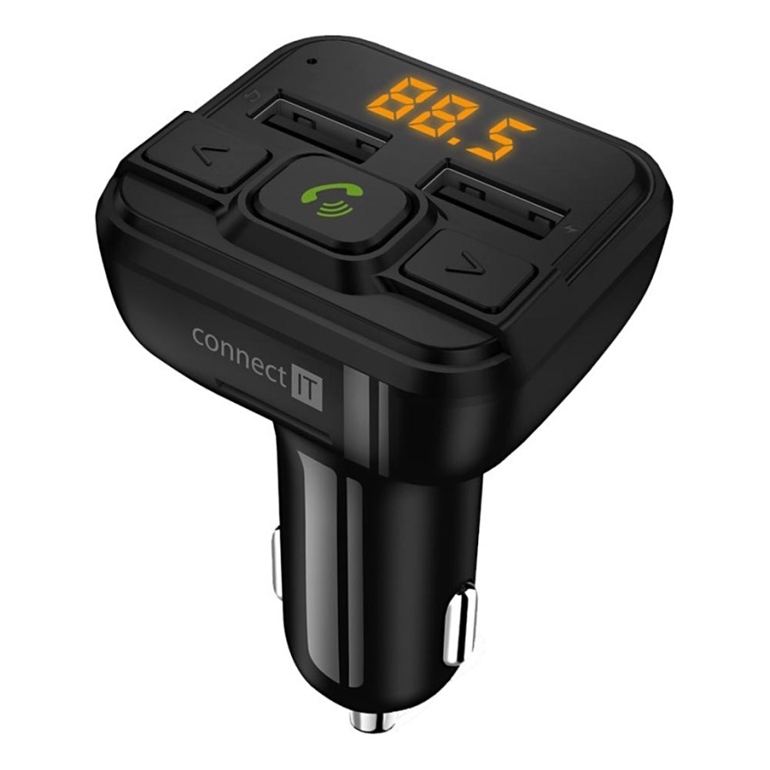 CONNECT IT CCC-8600-BK - FM autolähetin handsfree-toiminnolla musta