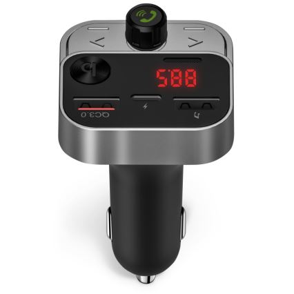 CONNECT IT CCC-8900-AN - FM autolähetin handsfree-toiminnolla musta/hopea