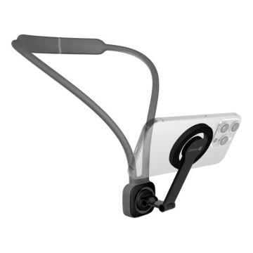 CONNECT IT CFF-6020-GY - Joustava MagSafe-magneettinen puhelinteline kaulaan