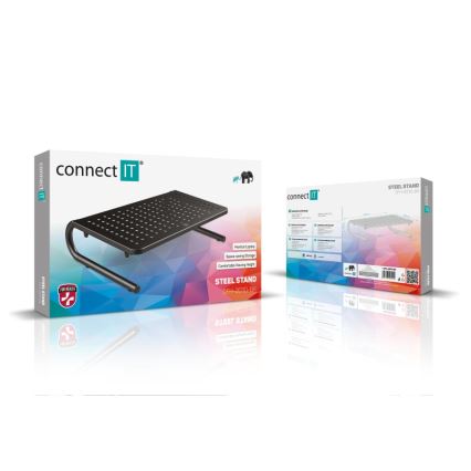 CONNECT IT CFH-2010-BK - Monitoiminen metallijalusta musta